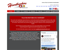 Tablet Screenshot of frederickheartbreakers.com